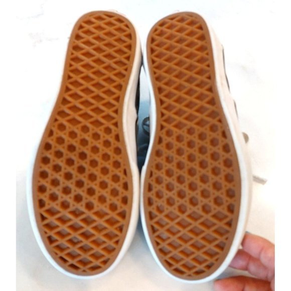 Vans Black Gray Unisex Youth Sneakers size 3.5 Checker Print Checkerboard - Picture 5 of 10